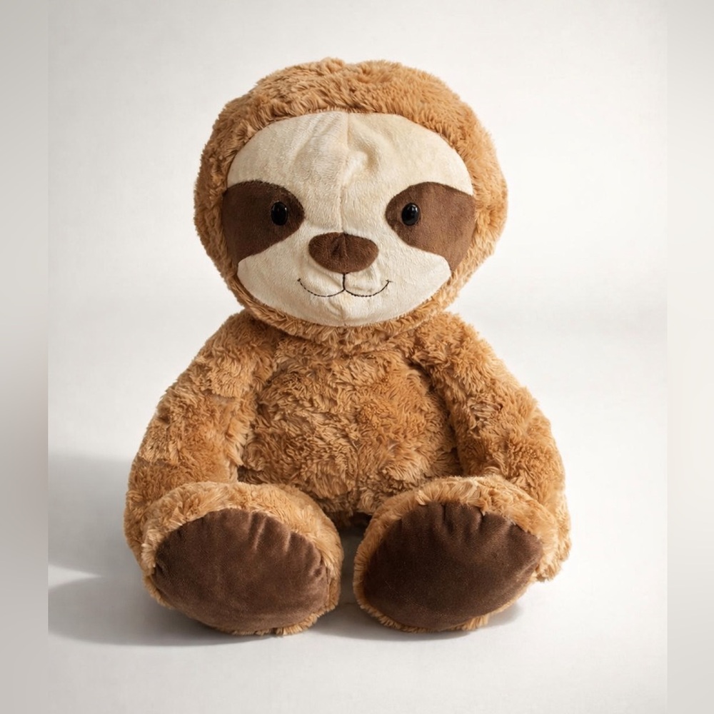 Adorable Brown Sloth Plush Toy